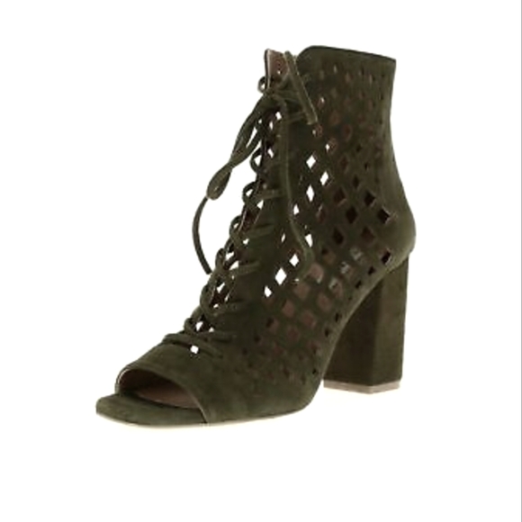 Steve Madden Olive Suede Ankle Boots - Picture 2 of 8